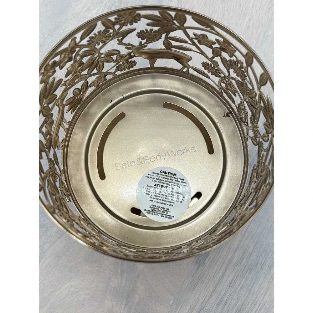 BBW candle & Holder White Barn Black Cherry Merlot‎ Wick Scented - Picture 14 of 15